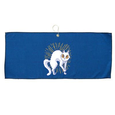 Playful Cat Large Microfiber Waffle Golf Towel