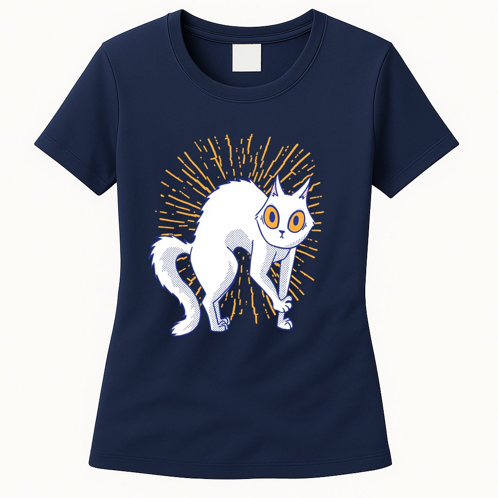 Playful Cat Womens T-Shirt