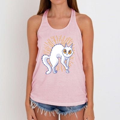 Playful Cat Women's Knotted Racerback Tank