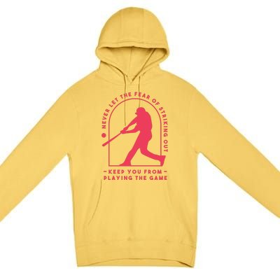 Playing The Game Baseball Premium Pullover Hoodie