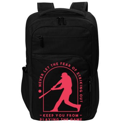 Playing The Game Baseball Impact Tech Backpack