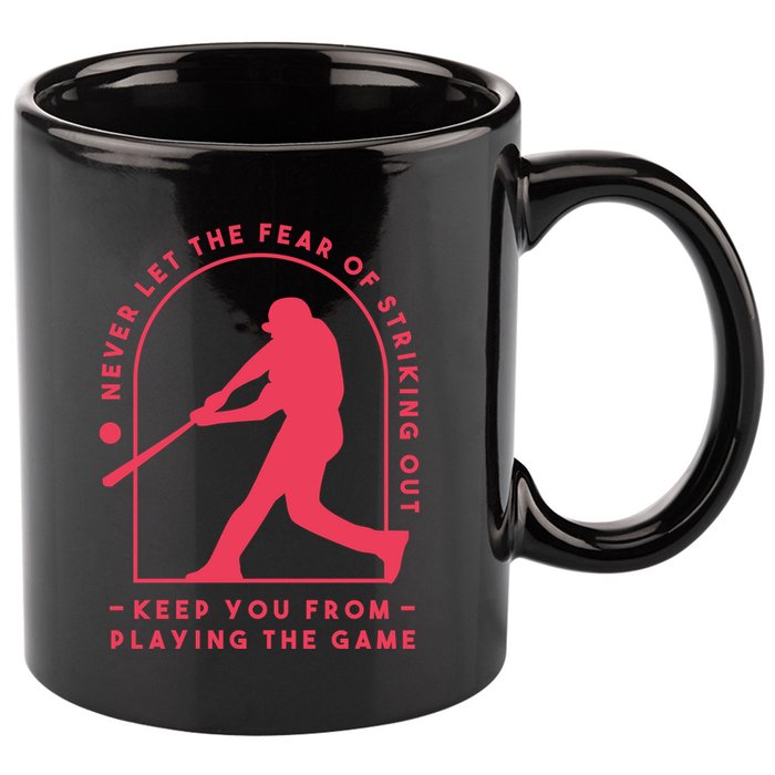 Playing The Game Baseball 11oz C Handle Ceramic Mug