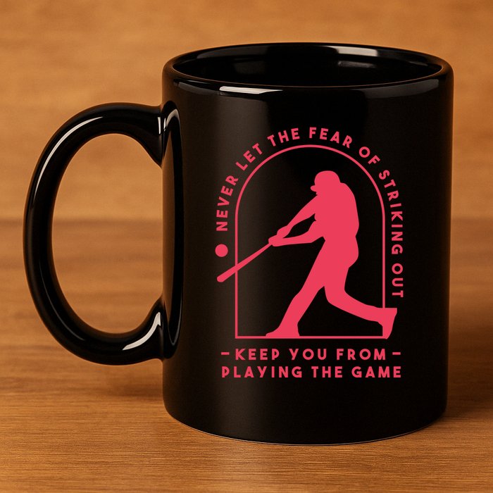 Playing The Game Baseball 11oz C Handle Ceramic Mug