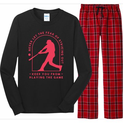 Playing The Game Baseball Long Sleeve Pajama Set