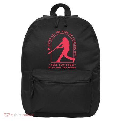 Playing The Game Baseball 16 in Basic Backpack