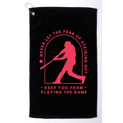 Playing The Game Baseball Platinum Collection Golf Towel