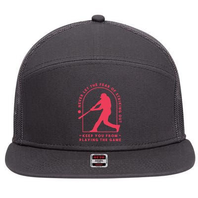 Playing The Game Baseball 7 Panel Mesh Trucker Snapback Hat