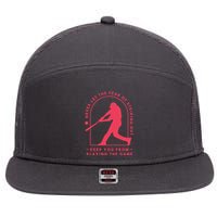 Playing The Game Baseball 7 Panel Mesh Trucker Snapback Hat