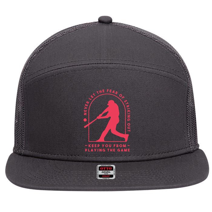 Playing The Game Baseball 7 Panel Mesh Trucker Snapback Hat