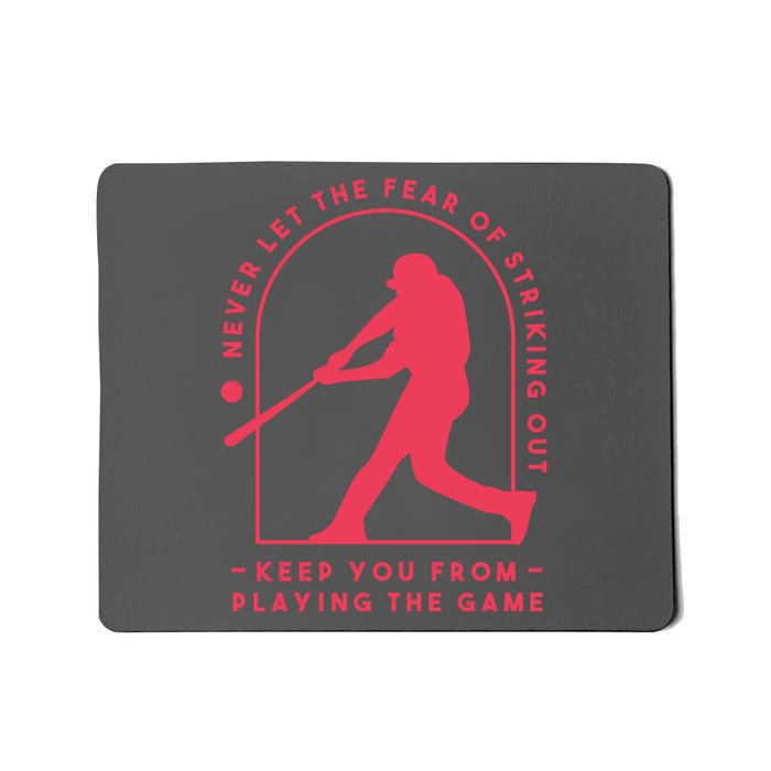 Playing The Game Baseball Mousepad