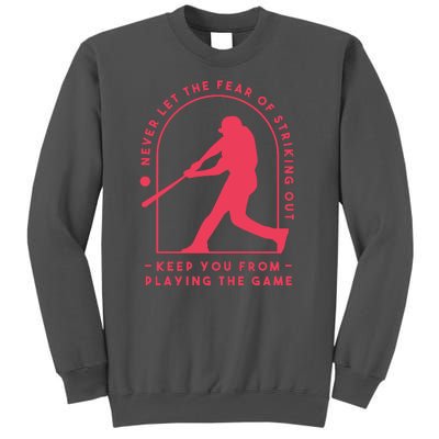 Playing The Game Baseball Tall Sweatshirt