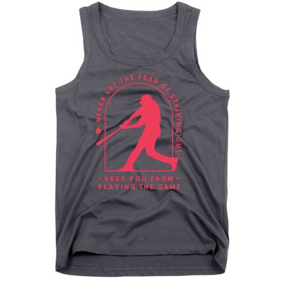 Playing The Game Baseball Tank Top