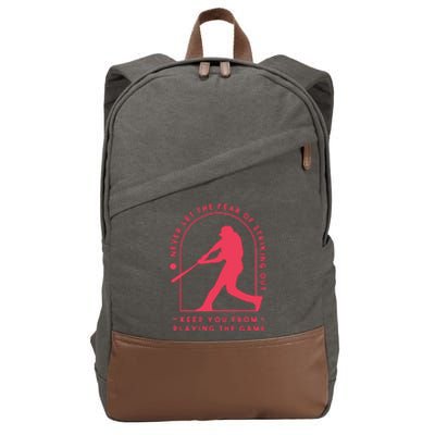 Playing The Game Baseball Cotton Canvas Backpack