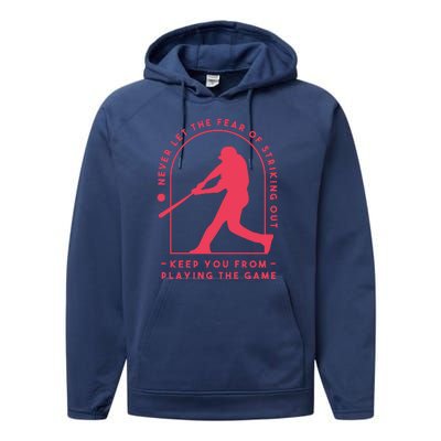 Playing The Game Baseball Performance Fleece Hoodie