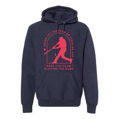 Playing The Game Baseball Premium Hoodie