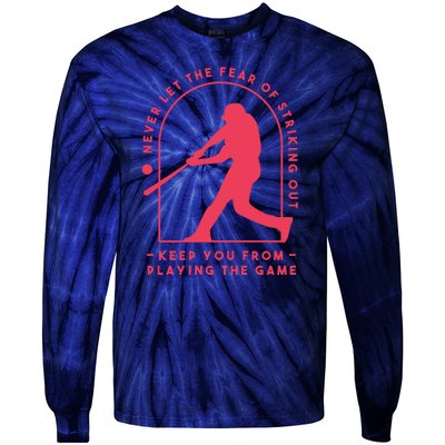 Playing The Game Baseball Tie-Dye Long Sleeve Shirt