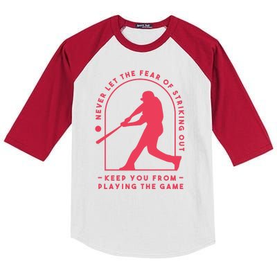 Playing The Game Baseball Kids Colorblock Raglan Jersey