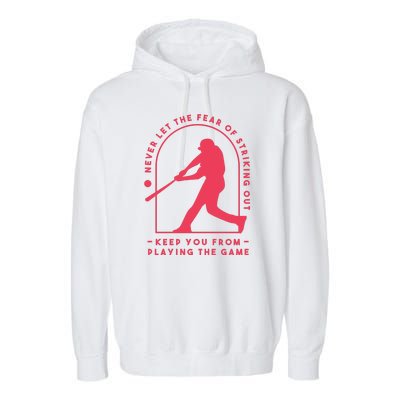 Playing The Game Baseball Garment-Dyed Fleece Hoodie