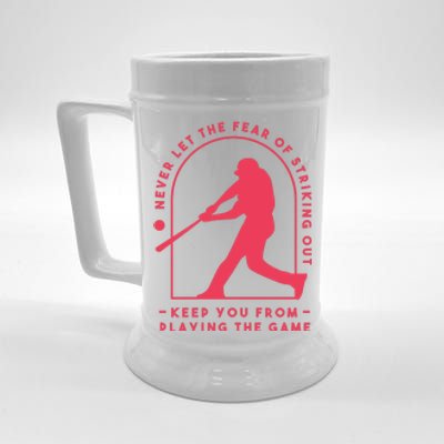 Playing The Game Baseball Beer Stein