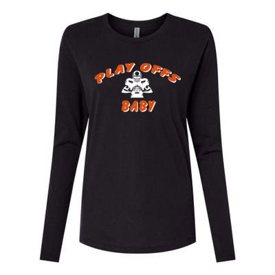 Playoffs Baby Football Womens Cotton Relaxed Long Sleeve T-Shirt