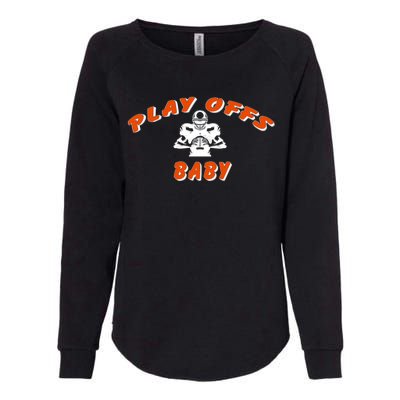 Playoffs Baby Football Womens California Wash Sweatshirt