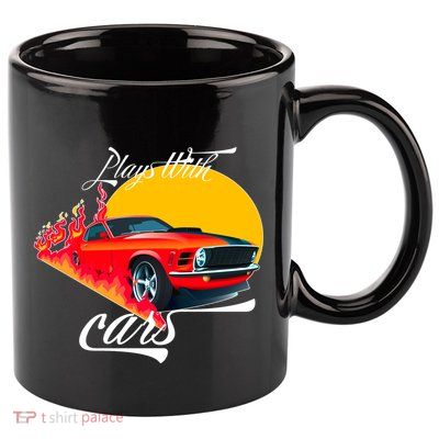 Plays With Cars Matching Family 11oz C Handle Ceramic Mug