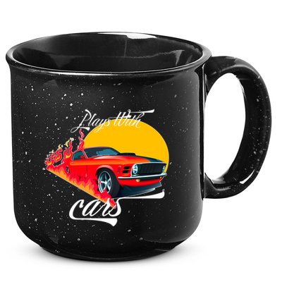 Plays With Cars Matching Family 15oz Campfire Ceramic Mug