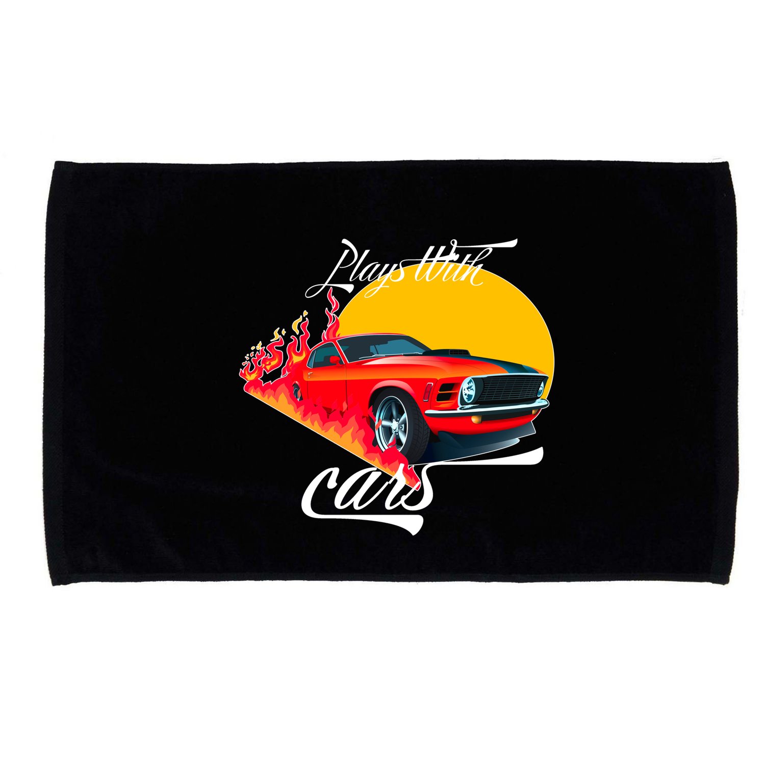 Plays With Cars Matching Family Microfiber Hand Towel