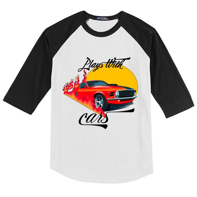 Plays With Cars Matching Family Kids Colorblock Raglan Jersey