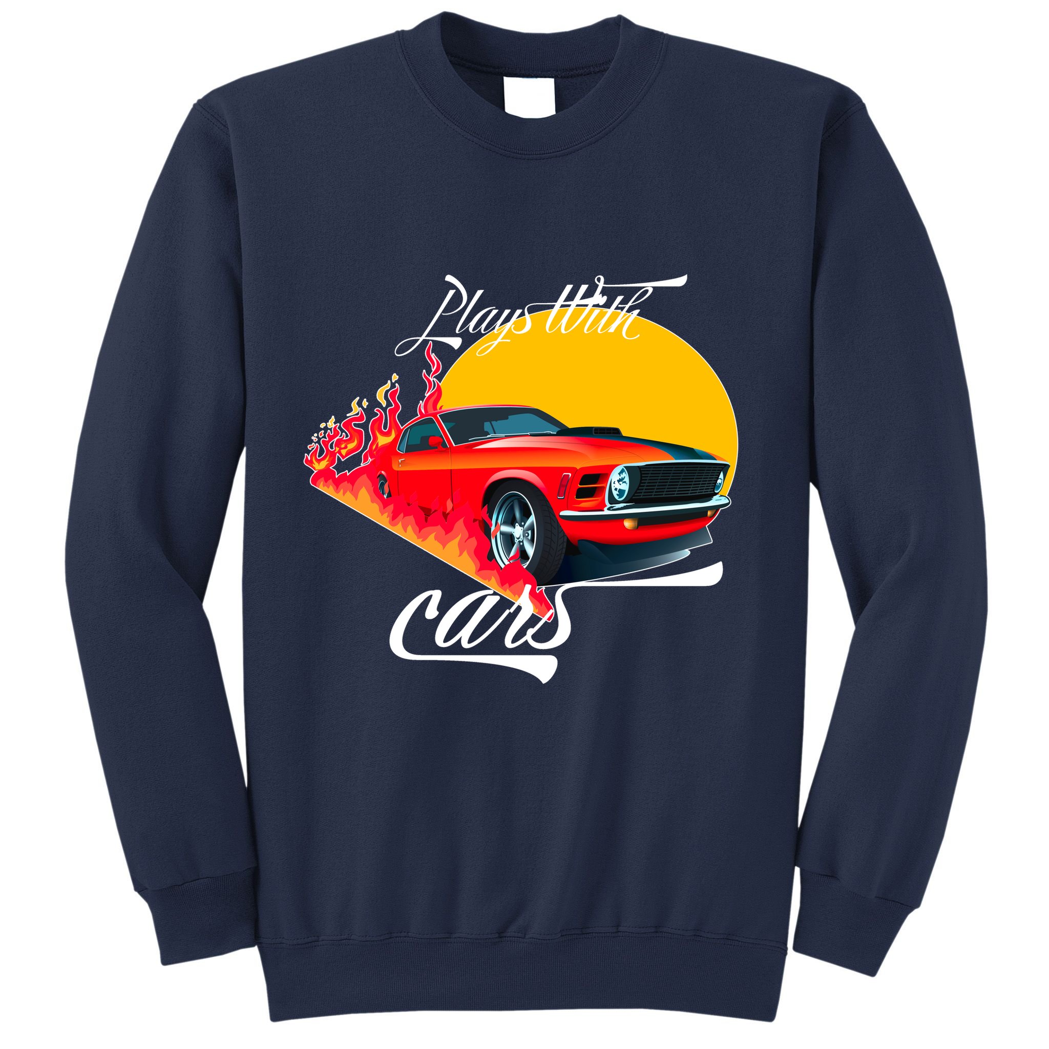 Plays With Cars Matching Family Sweatshirt