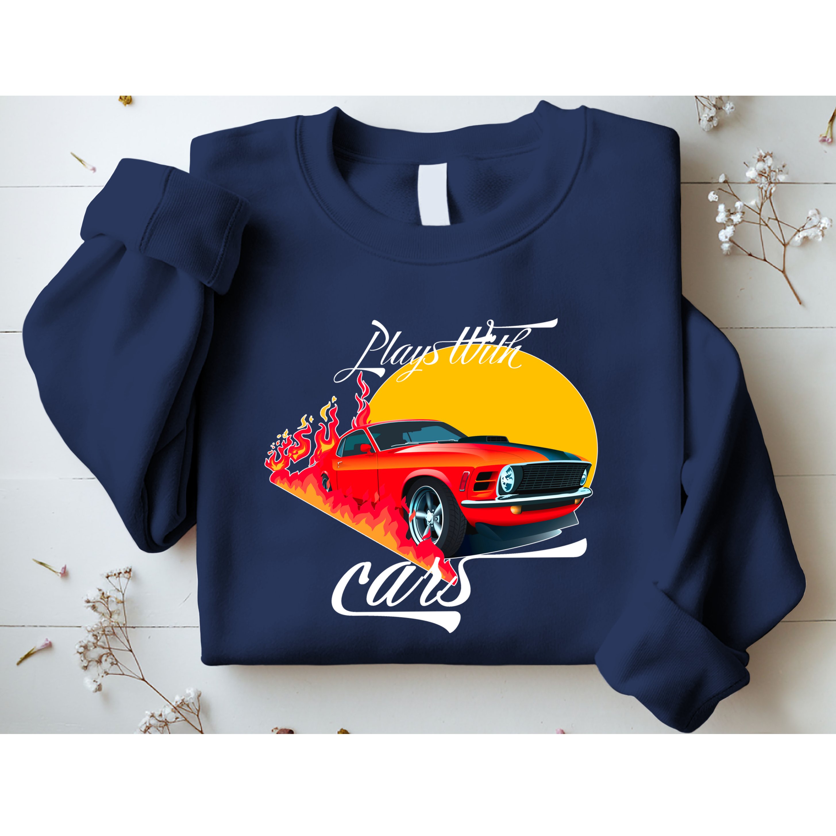 Plays With Cars Matching Family Sweatshirt