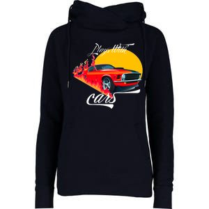 Plays With Cars Matching Family Womens Funnel Neck Pullover Hood