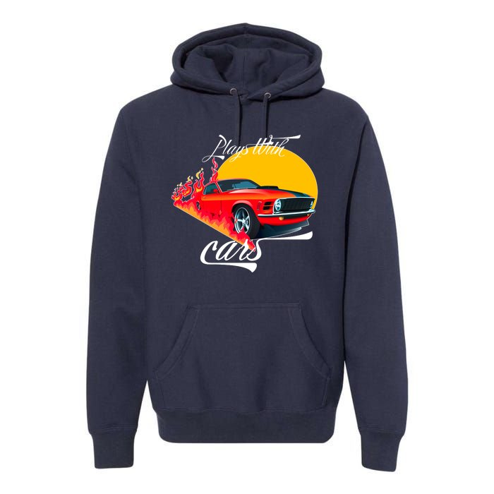 Plays With Cars Matching Family Premium Hoodie