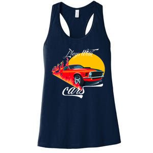 Plays With Cars Matching Family Women's Racerback Tank