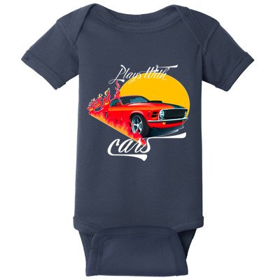 Plays With Cars Matching Family Baby Bodysuit