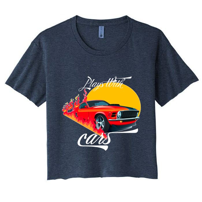 Plays With Cars Matching Family Crop Top