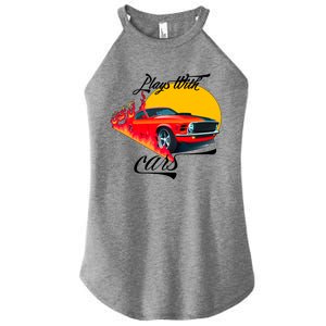 Plays With Cars Matching Family Women's Perfect Tri Rocker Tank