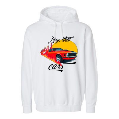 Plays With Cars Matching Family Garment-Dyed Fleece Hoodie