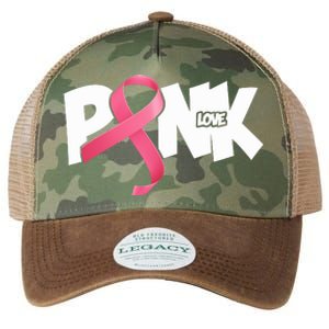 Pink Love Breast Cancer Ribbon Legacy Tie Dye Trucker Hat