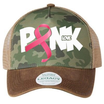 Pink Love Breast Cancer Ribbon Legacy Tie Dye Trucker Hat