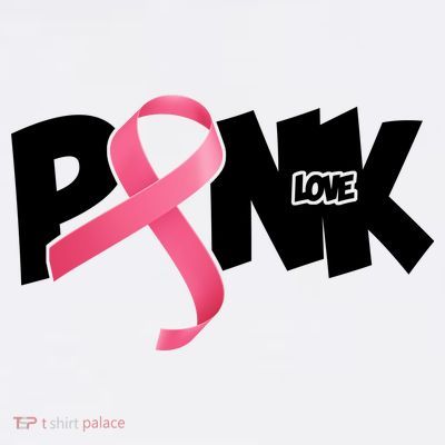 Pink Love Breast Cancer Ribbon T-Shirt