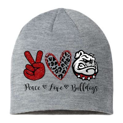 Peace Love Bulldogs Sustainable Beanie