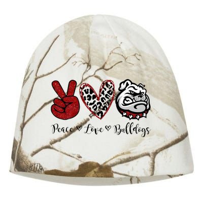 Peace Love Bulldogs Kati - Camo Knit Beanie