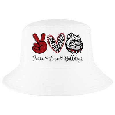 Peace Love Bulldogs Cool Comfort Performance Bucket Hat