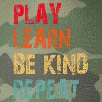 Play Learn Be Kind Repeat No Bullies Choose Kindness Retro Legacy Tie Dye Trucker Hat