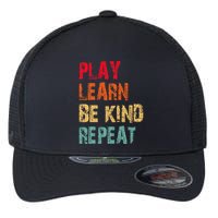 Play Learn Be Kind Repeat No Bullies Choose Kindness Retro Flexfit Unipanel Trucker Cap