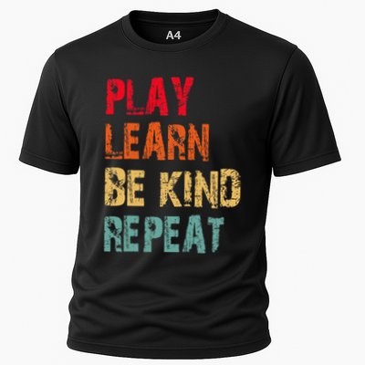 Play Learn Be Kind Repeat No Bullies Choose Kindness Retro Performance Shirt