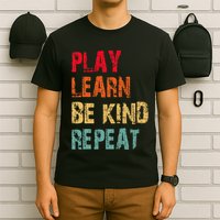 Play Learn Be Kind Repeat No Bullies Choose Kindness Retro T-Shirt