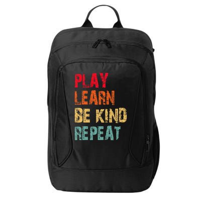 Play Learn Be Kind Repeat No Bullies Choose Kindness Retro City Backpack