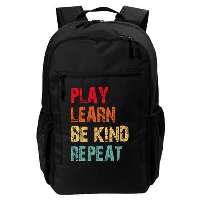 Play Learn Be Kind Repeat No Bullies Choose Kindness Retro Backpack